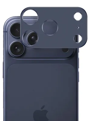 Produktbild von Techsuit - Full Camera Glass Schutzglas für die Kamera des iPhone 17 Pro Max - dunkelblau