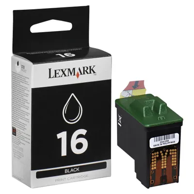 Produktbild von Lexmark 16, Hohe (XL-) Ausbeute, Schwarz, Tinte auf Pigmentbasis, 1 Stück(e)