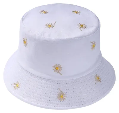 Obrázek produktu pro Dámská boho slaměná klobouk s květinami a mašlí, skládací, bílá