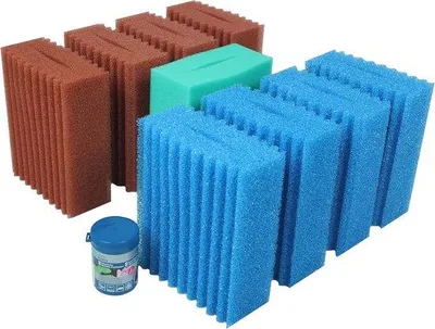 Productafbeelding van Famanu vervangingsfilterspons en filterstarter voor Biotec 10.1 vijverfilter - Complete set voor vijveronderhoud