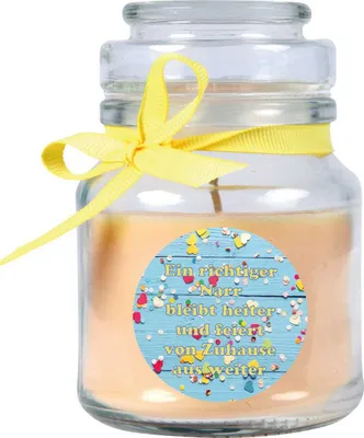 Image de Bougie parfumée dans un pot - Crème de carnaval - bonbon 120gr ( 30h )
