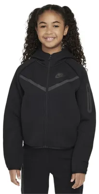 Produktbild von Nike Mädchen Kapuzenpullover mit Reißverschluss HV8695010 Schwarz Ganzjährig