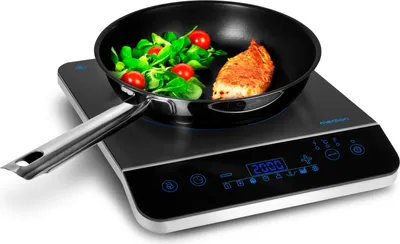 Produktbild von MEDION Induktionskochplatte / 2000 Watt / Temperaturbereich 60-240°C / 8 Automatikprogramme / 10 Leistungsstufen / LED Display / MD 17595 / schwarz