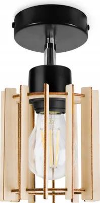 Produktbild von Moderne Led-Deckenleuchte Aus Holz