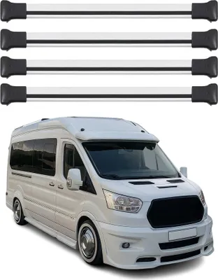 Produktbild von Dachträger Gepäckträger für Ford Transit 2014-2025 Relingträger Alu Silber 4x
