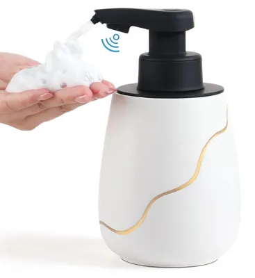 Image de Distributeur de savon automatique avec capteur infrarouge, rechargeable, 500 ml, blanc