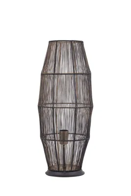 Produktbild von PTMD Laterne Meilo - 24x24x60 cm - Eisen - Schwarz