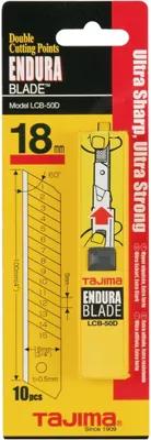 Produktbild von ENDURA CUTTERKLINGEN 18 mm mit 15 Segmenten Spender mit 10 Klingen SB-Karte