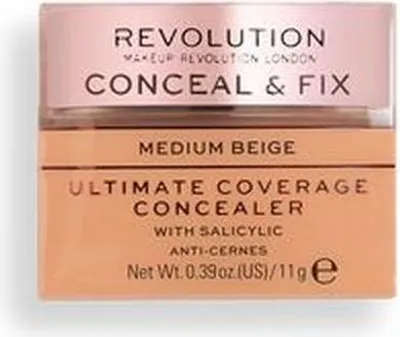 Produktbild von Revolution - Concealer - Conceal & Fix Ultimate Coverage Concealer - Medium Beige