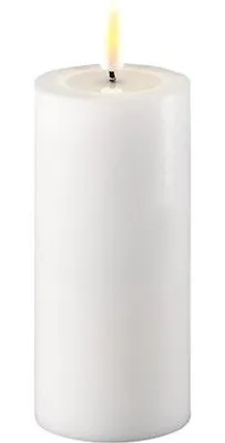 Immagine prodotto di Deluxe Homeart Candela LED di cera vera telecomandata 5x10 cm bianco