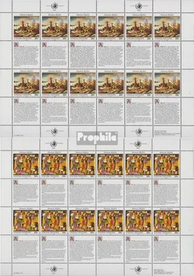 Produktbild von Briefmarken UNO - New York 1993 Mi 651Klb-652Klb Kleinbogen (kompl.Ausg.) gestempelt Menschenrechte