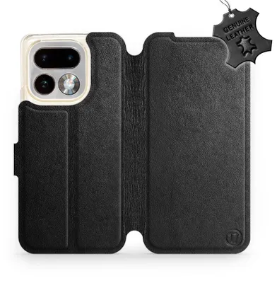 Produktbild von Echtleder Handyhülle für Realme 16 Pro 5G, Mobiwear Leather, Schwarz