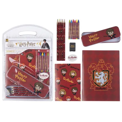 Zdjęcie produktu dla Piórnik i zestaw artykułów piśmiennych Cerda Harry Potter Gryffindor do szkoły