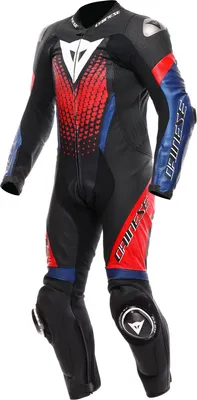 Zdjęcie produktu dla Dainese Laguna Seca 6 1-częściowy kombinezon skórzany Perf. Czarny / niebieski / czerwony 56