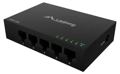 Obrázok produktu pre Lanberg DSM1-1005, Nespravované, Gigabit Ethernet (10/100/1000), Desktop