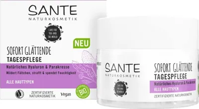 Zdjęcie produktu dla SANTE Instant Smoothing Day Care | 50 ml | Natural Hyaluron & Paracress