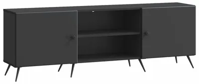Obrázok produktu pre vidaXL TV stolík, čierny, 150 x 31 x 50 cm, drevotrieska