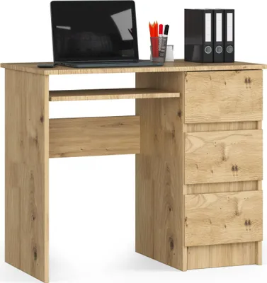 Produktbild von AKORD Furniture Factory IP0PBIUART008, Gerade, Rechteckige Form, Matt, Eichenfarben, 3 Schublade(n), 500 mm