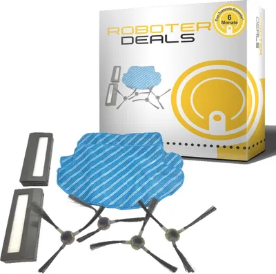 Produktbild von Zubehör-Set für Ecovacs Deebot N78 (2x Filter, 4x Seitenbürste, 2x Pad)