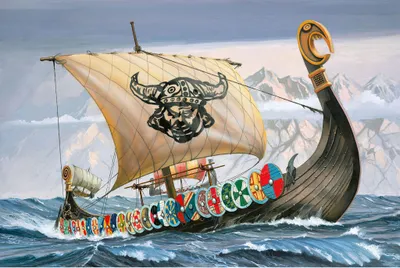 Produktbild von Revell Viking Ship, Modell eines Segelschiffs, Montagesatz, 1:50, Viking Ship, Vor-Mittelstufe, 131 Stück(e)