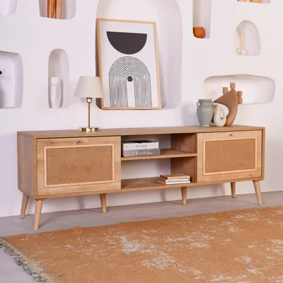 Immagine prodotto di Leffe - Mobile Porta tv, 180x41x55h cm Marrone Rovere, un Ripiano