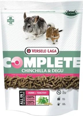 Produktbild von Versele Laga Chinchilla & Degu Komplettfutter 8kg - Gesundes Extrudat für Chinchillas und Meerschweinchen