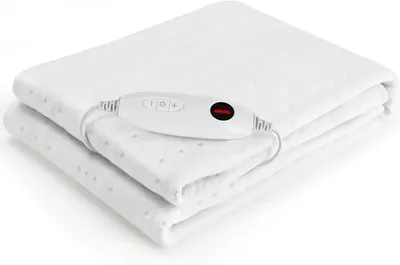 Immagine prodotto di Coprimaterasso elettrico - EU-MP2410 - 150 x 80 cm - 100 W - 6 livelli di temperatura - Spegnimento automatico dopo 8 ore - Lavabile in lavatrice - Bianco