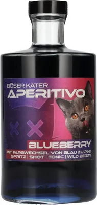 Image de BÖSER KATER Aperitivo Blueberry Farbwechsel 15% Vol. 0,5l