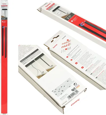 Productafbeelding van Magnetische kabelgoot, 90 cm, metaal, zwart