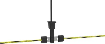 Produktbild von AKO EasyNet Schafnetz 50?m×105?cm, Gelb/Schwarz, 15 Fiberglaspfähle, Weidezaun