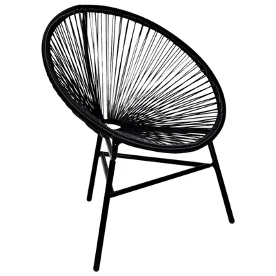 Zdjęcie produktu dla VidaXL 41383, Taras, Obite siedzisko, Stal, Czarny, 690 mm, 660 mm