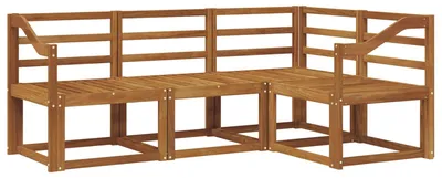 Produktbild von vidaXL Outdoor-Sofagarnitur 4 pcs Natur Massivholz Akazie