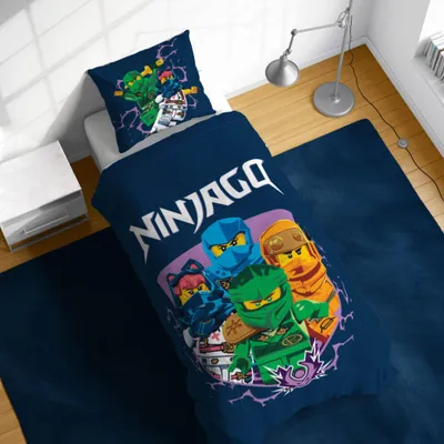 Produktbild von Ninjago Training Kinder- und Vorschul-Bettwäsche 100×135 cm, 40×60 cm