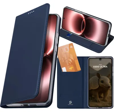 Produktbild von Handyhülle mit Klappe für Vivo X300 Ultra, Dux Ducis Skin Pro, Dunkelblau
