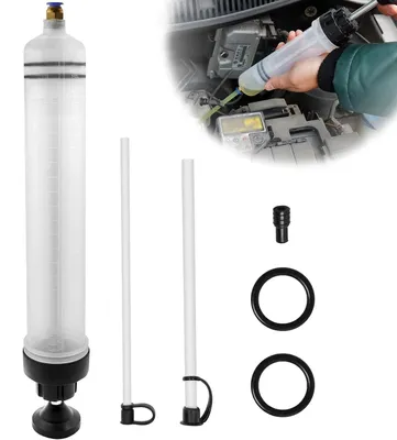 Immagine prodotto di TRANKIELO® - Pompa manuale per l'aspirazione di liquidi da 500 ml – Utensile multifunzione per liquido dei freni, olio del cambio, liquido di raffreddamento