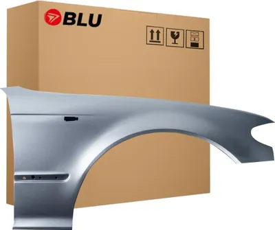 Zdjęcie produktu dla BLU Błotnik Premium pasujący do BMW E46 Lift A08 Prawy Srebrny SilberGrau | 2001-2005 | Przedni Przód | Lakierowany | Gotowy do montażu | Ocynk