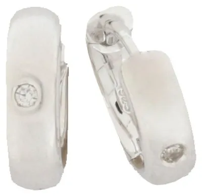 Produktbild von Miamar SCR41 Damen Creolen Sterling-Silber 925 Silber Weiß