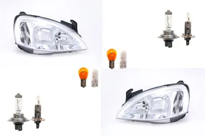 Zdjęcie produktu dla Johns, reflektory halogenowe pasujące do Opel Corsa C 07/03-12/09 zestaw żarówek Li Re 1216161 93185145 1216160 93185147