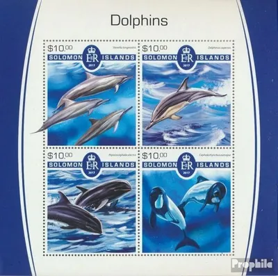 Produktbild von Briefmarken Salomoninseln 2017 Mi 4782-4785 Kleinbogen (kompl. Ausg.) postfrisch Delfine