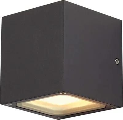Immagine prodotto di SLV Sitra Cube 232535 Outdoor wall light Energy-saving bulb, LED (monochrome) GX53 18 W Anthracite