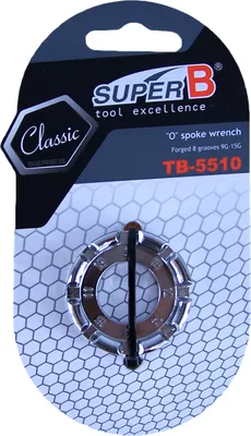 Produktbild von Ring-Speichenschlüssel Super-B TB-5510 Speichenspanner 3,2 bis 5 mm Speichen