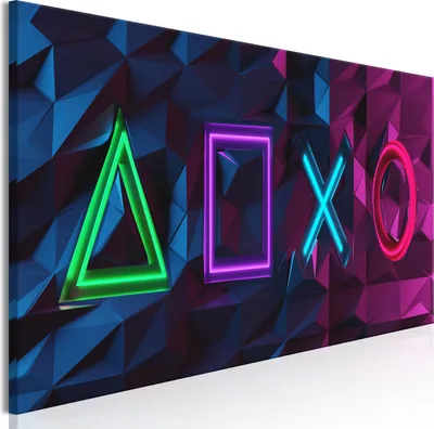 Immagine prodotto di Murale moderno i-A-0195-b-a (150x50 cm) - 1 pezzo immagini fotografia su tela foto decorazione parete immagini arte stampa PLAY CONSOLE