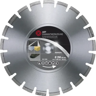 Produktbild von Diamanttrennscheibe Abrasiv+ Standard / Lasergeschweißt / Ø 350 mm / 20,0 mm Bohrung