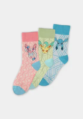 Produktbild von Pokémon Socken 3er-Pack Evoli Evolution 3.0 35-38