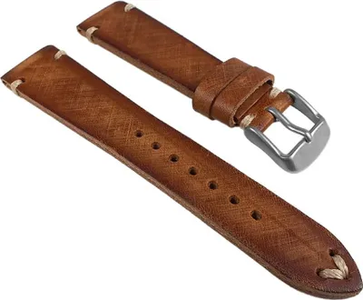 Produktbild von Uhrenarmband Sattelleder Vintage Hellbraun 24921S/16, Stegbreite:18mm