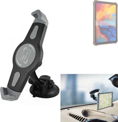 Produktbild von K-S-Trade Scheiben-Halterung für Tablets kompatibel mit Blackview Active 8 KFZ Tablet Saugnapf Auto Halterung Windschutzscheibe Holder Halter