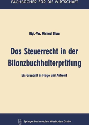 Produktbild von Das Steuerrecht in der Bilanzbuchhalterprüfung