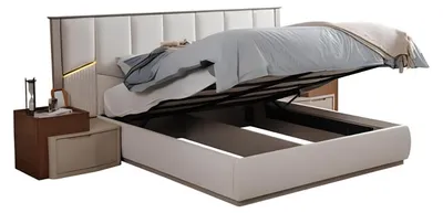 Immagine prodotto di Suite da letto beige Letti imbottiti Comodini Armadio