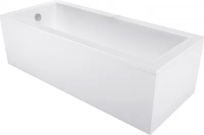 Produktbild von Mexen Cubik Badewanne rechteckig 170 x 80 cm mit Verkleidung, weiß - 55031708000X