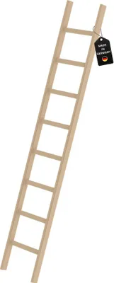 Produktbild von Sprossen-Anlegeleiter Holz ohne Traverse 8 Sprossen